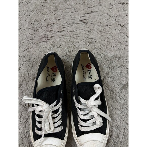Comme des Garcons PLAY x Converse Jack Purcell Low Top Sneakers Women'7 Men 5.5 - Picture 4 of 9